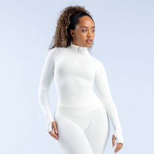 DFYNE Impact Half Zippy Mont Kadın Beyaz | VXLWFG379