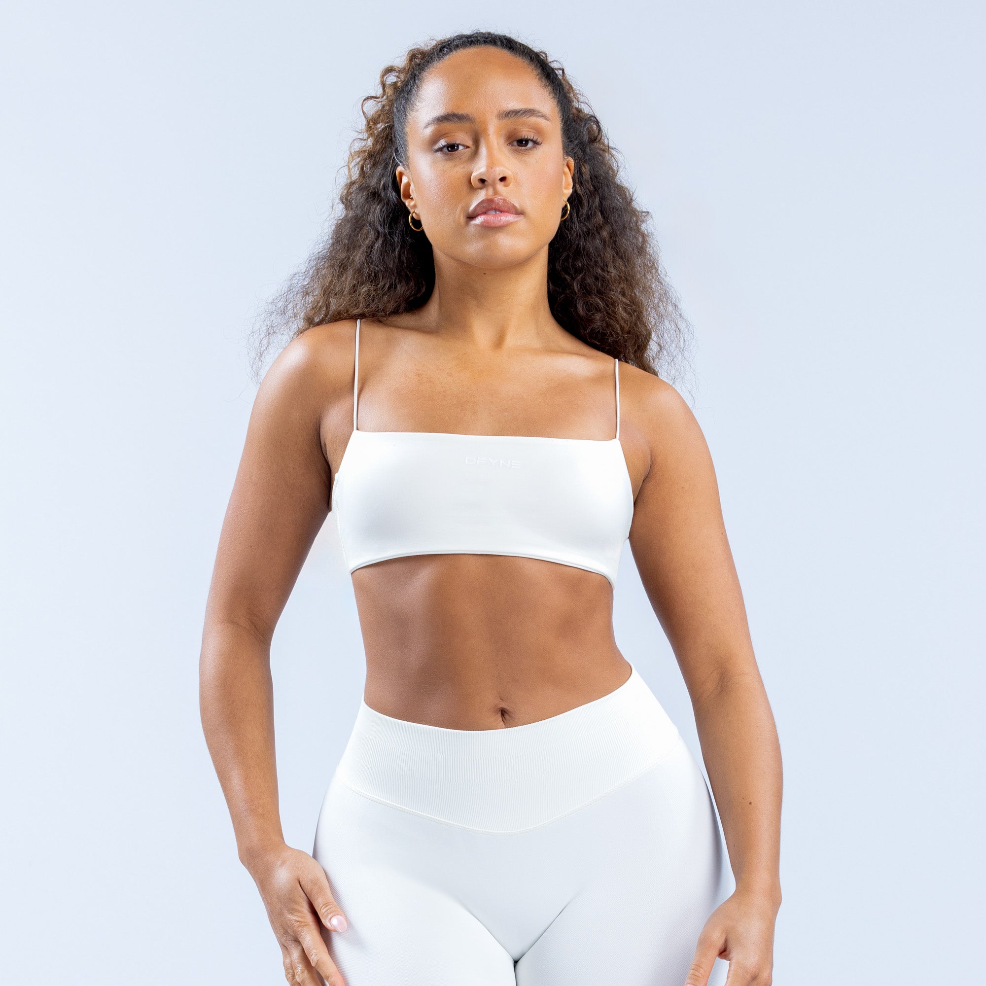 DFYNE Defy Strappy Spor Sütyeni Kadın Beyaz | ZMPOCG390