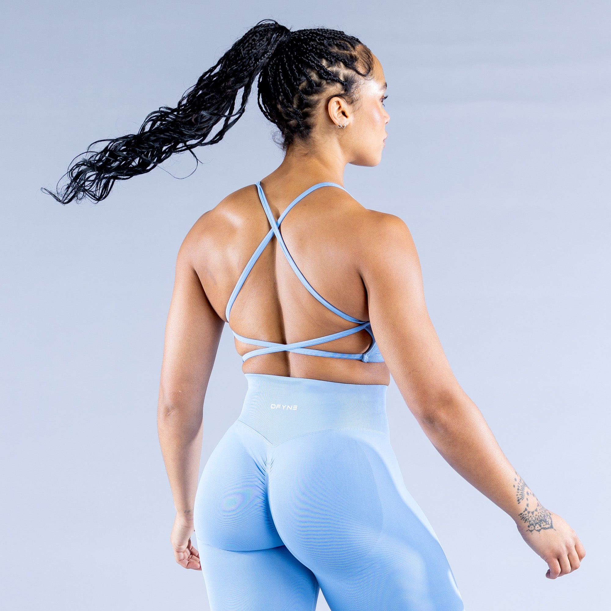DFYNE Dynamic Backless Spor Sütyeni Kadın Mavi | QMPYKZ804