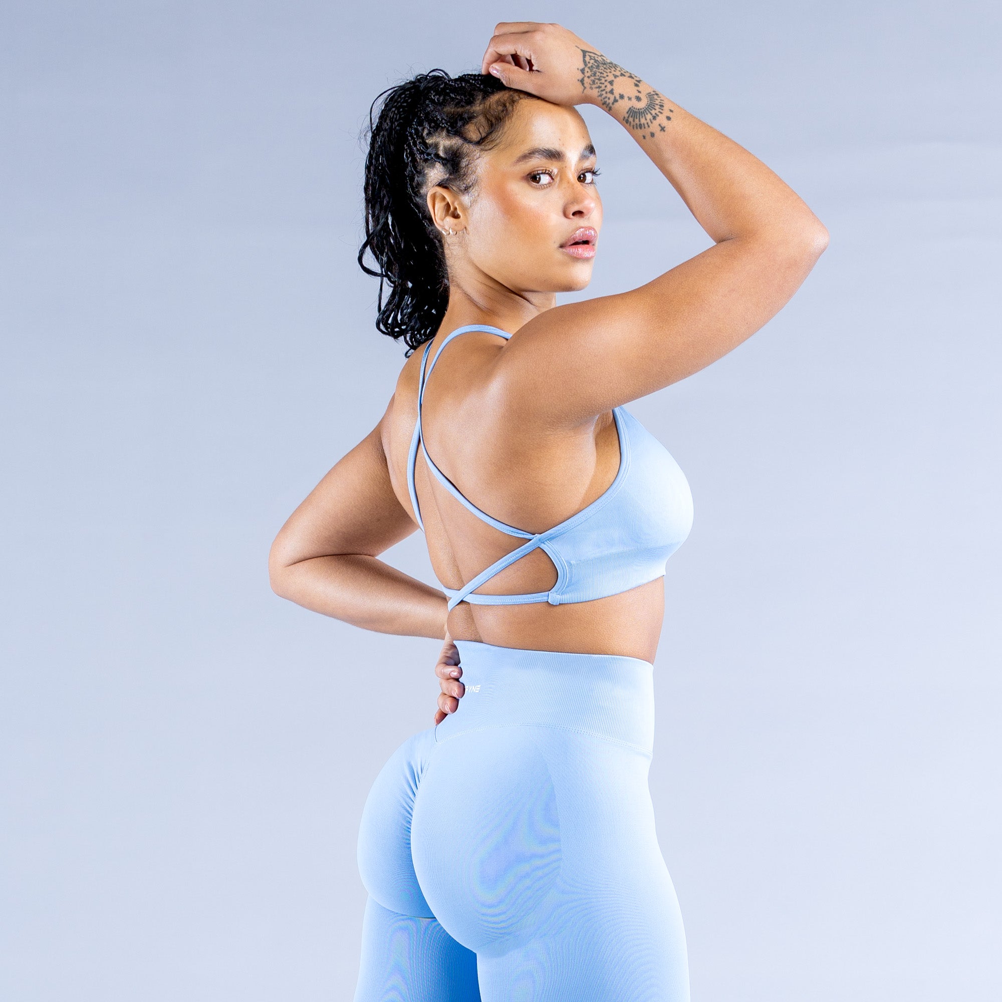 DFYNE Dynamic Backless Spor Sütyeni Kadın Mavi | QMPYKZ804