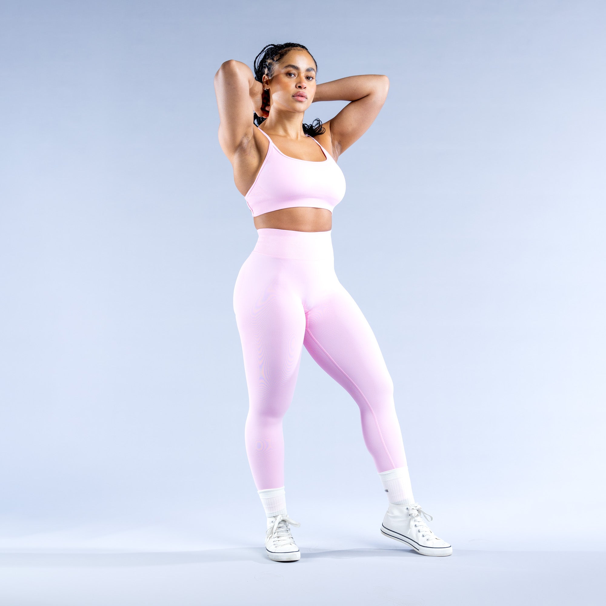 DFYNE Dynamic Backless Spor Sütyeni Kadın Açık Pembe Pembe | FQXNHM789