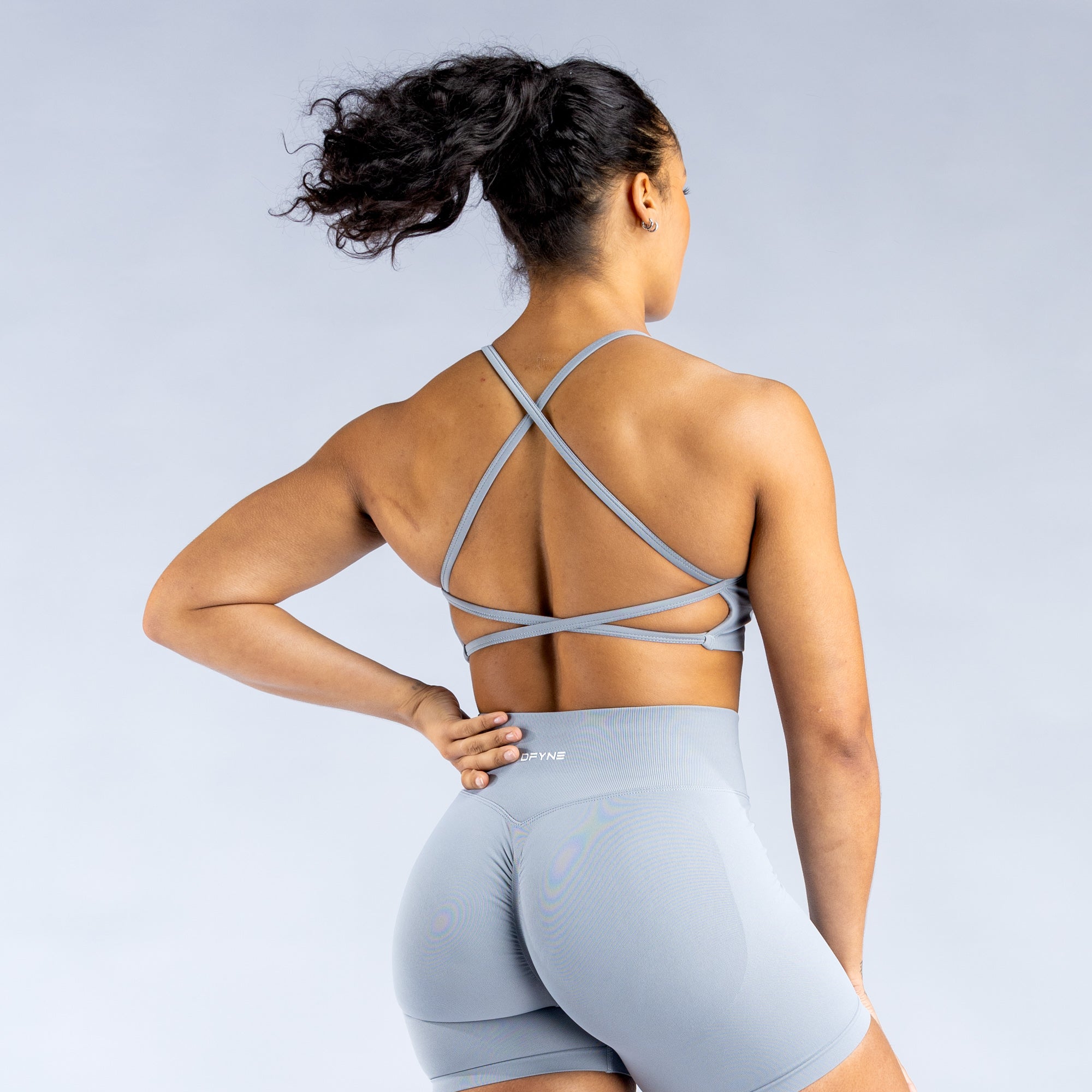 DFYNE Dynamic Backless Spor Sütyeni Kadın Açık Gri | YGBEPQ651