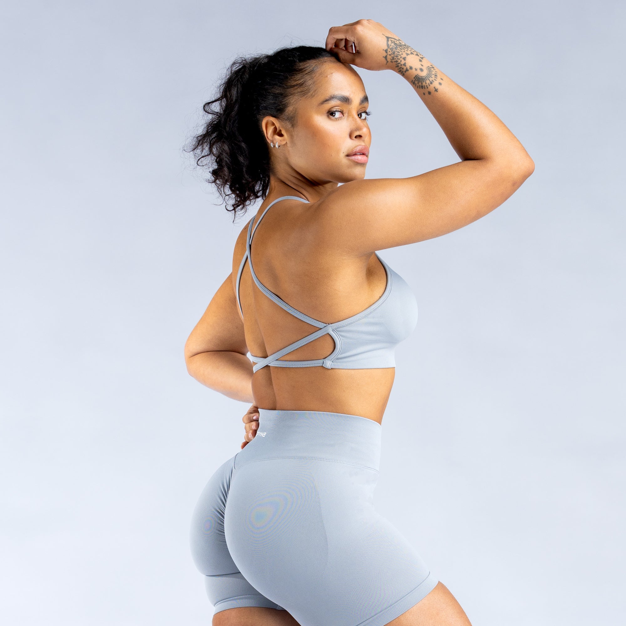 DFYNE Dynamic Backless Spor Sütyeni Kadın Açık Gri | YGBEPQ651