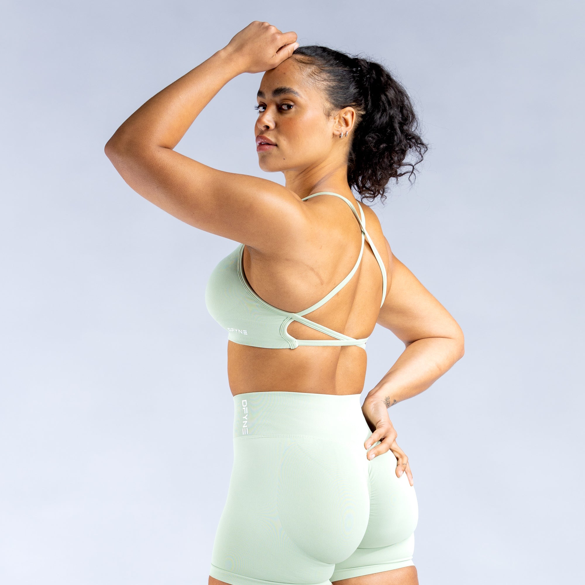 DFYNE Dynamic Backless Spor Sütyeni Kadın Yeşil | USEJIT632