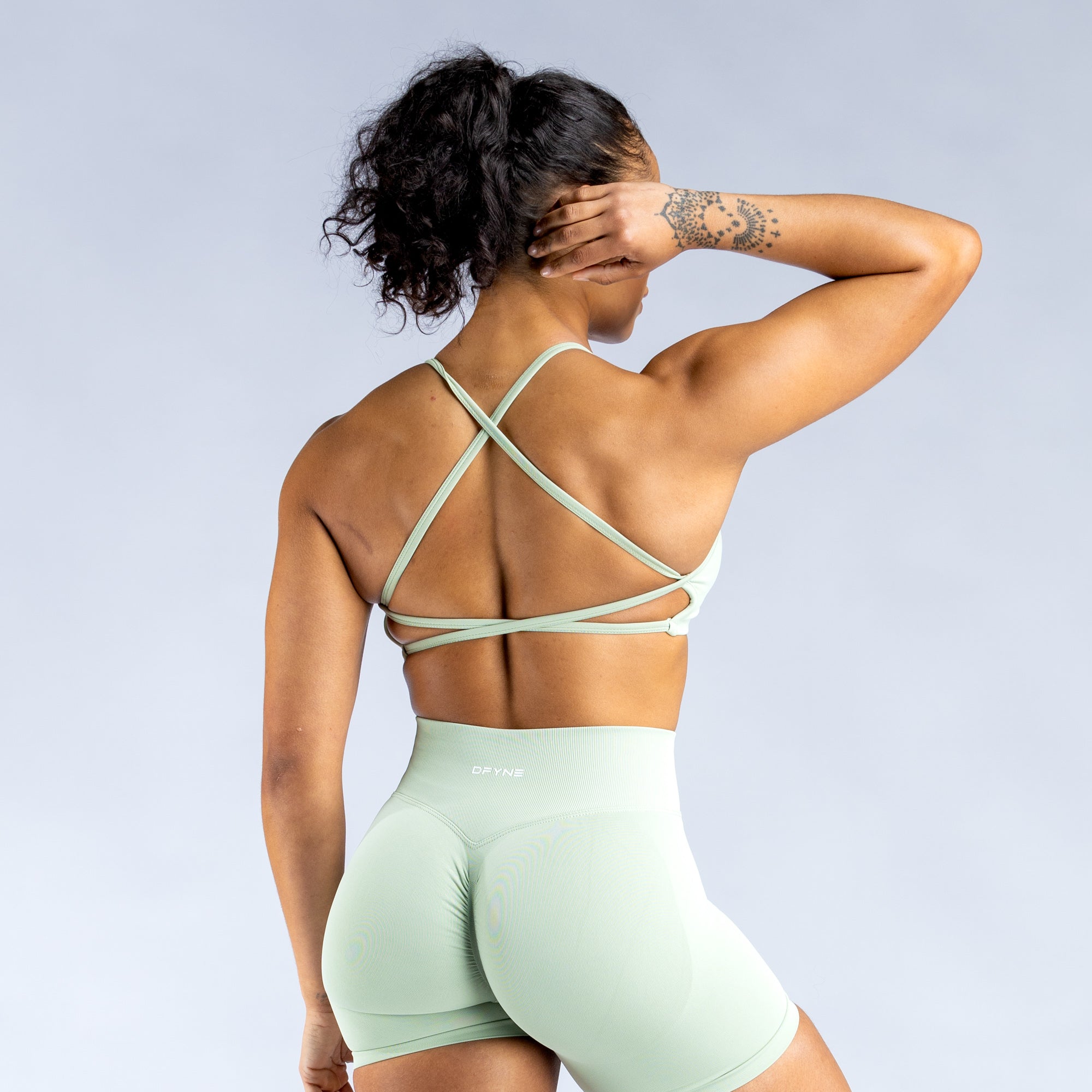 DFYNE Dynamic Backless Spor Sütyeni Kadın Yeşil | USEJIT632
