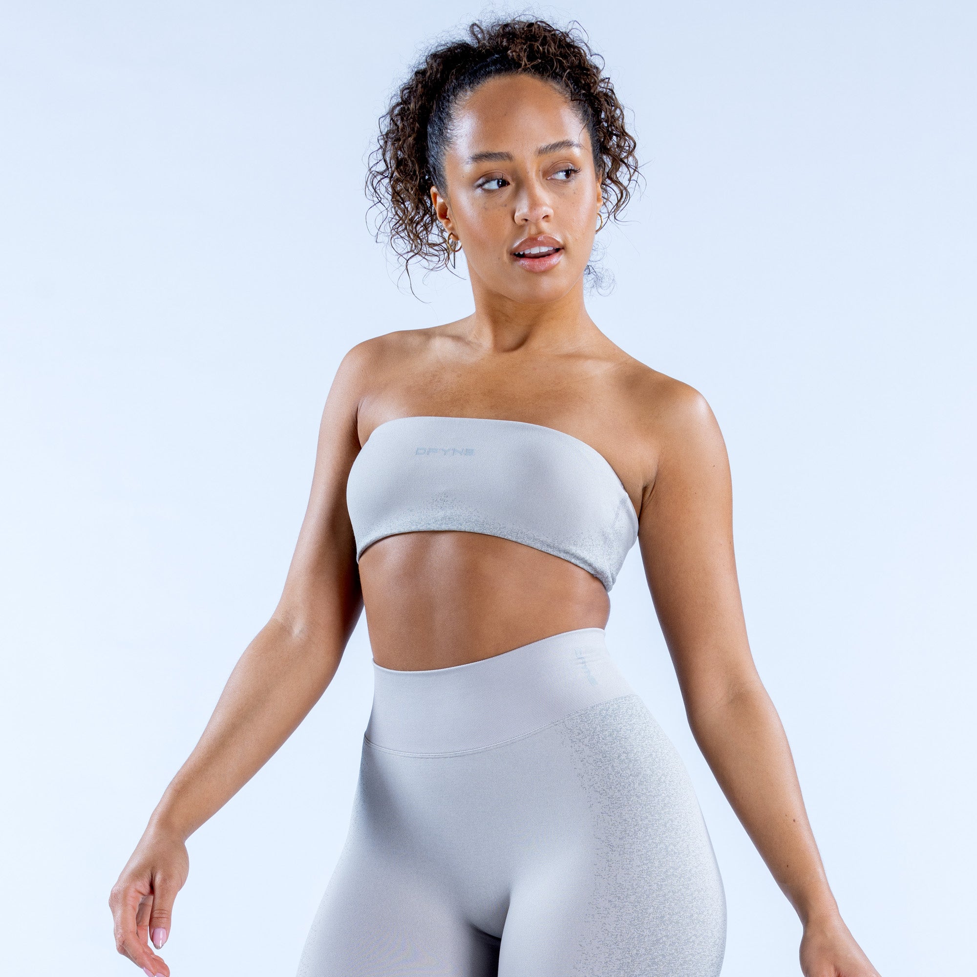 DFYNE Ignite Bandeau Spor Sütyeni Kadın Açık Gri | PAYGON941
