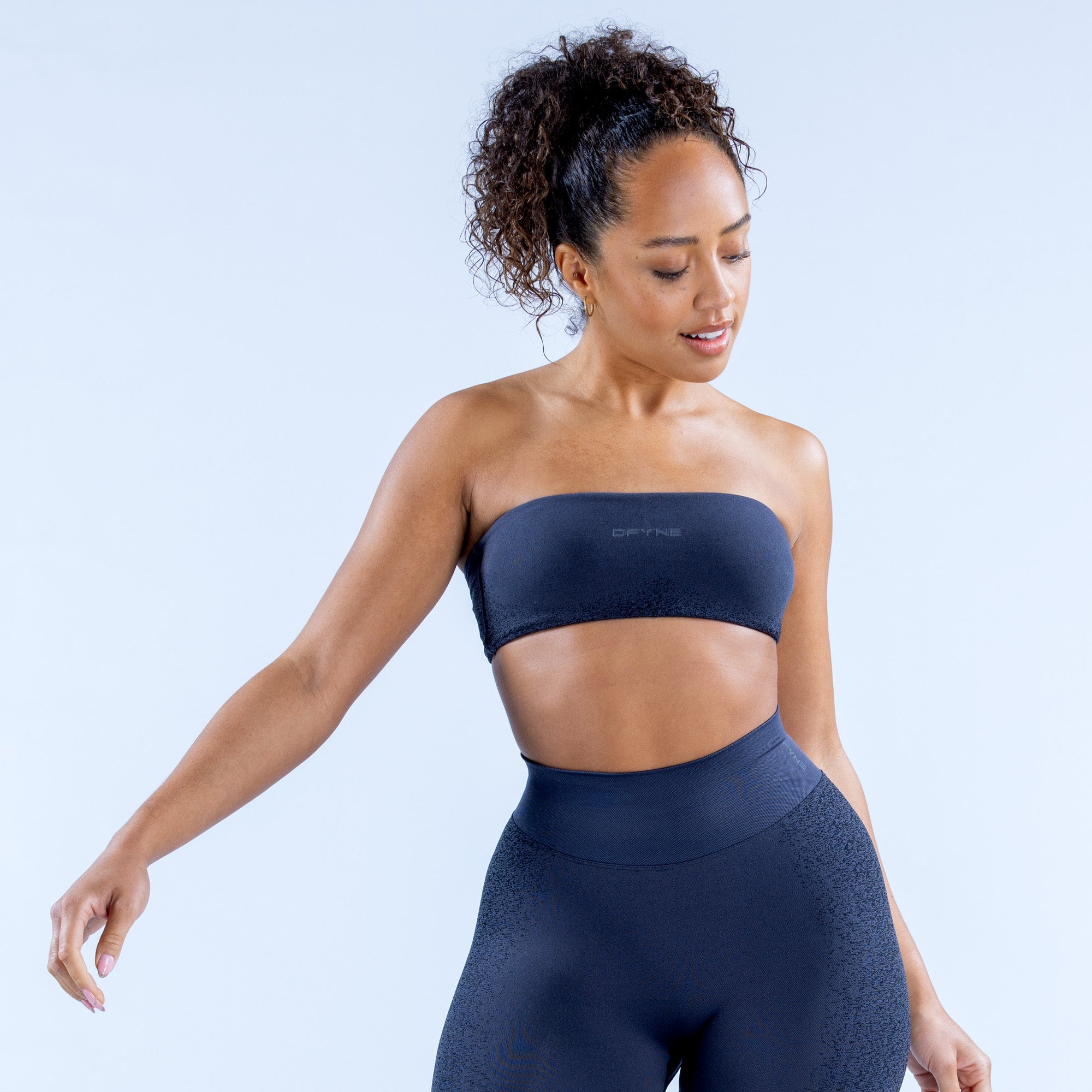 DFYNE Ignite Bandeau Spor Sütyeni Kadın Gri | PTFZQH816