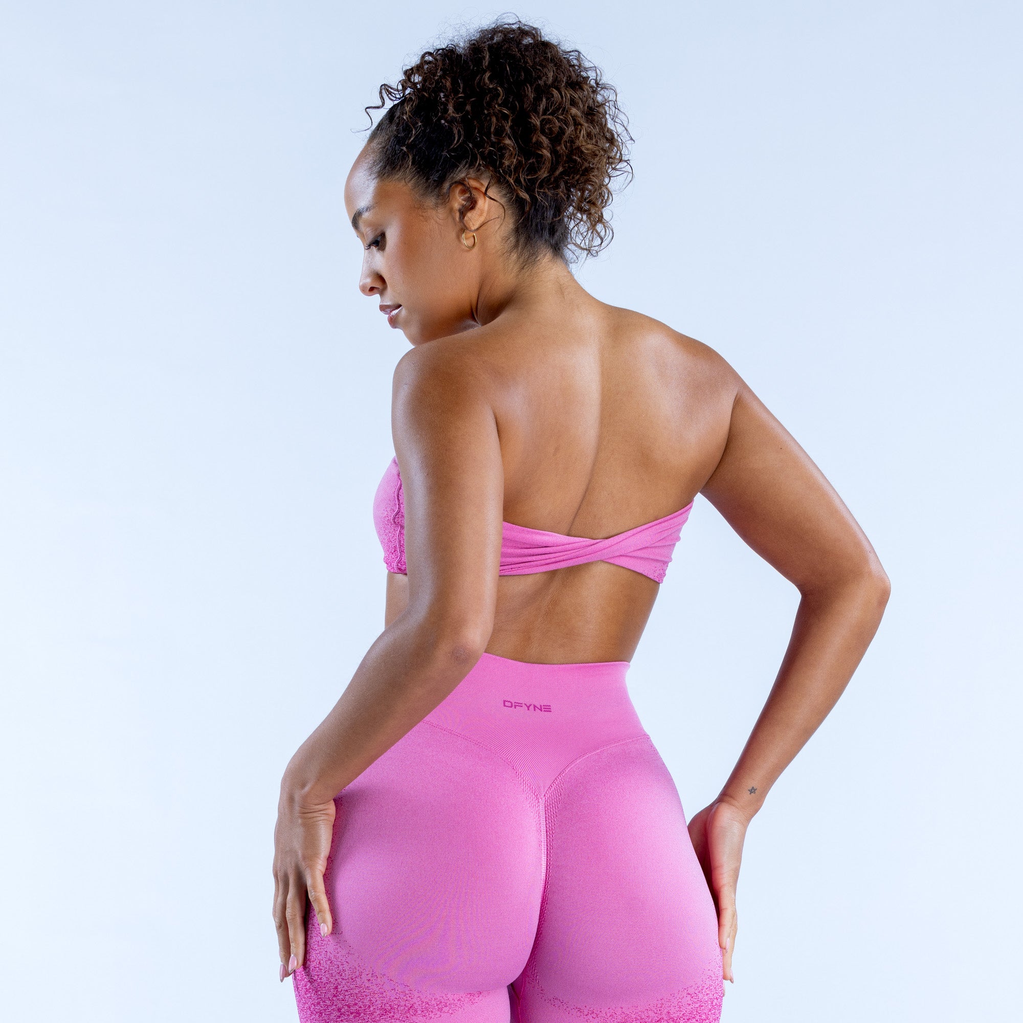 DFYNE Ignite Bandeau Spor Sütyeni Kadın Pembe | MEDKCV243