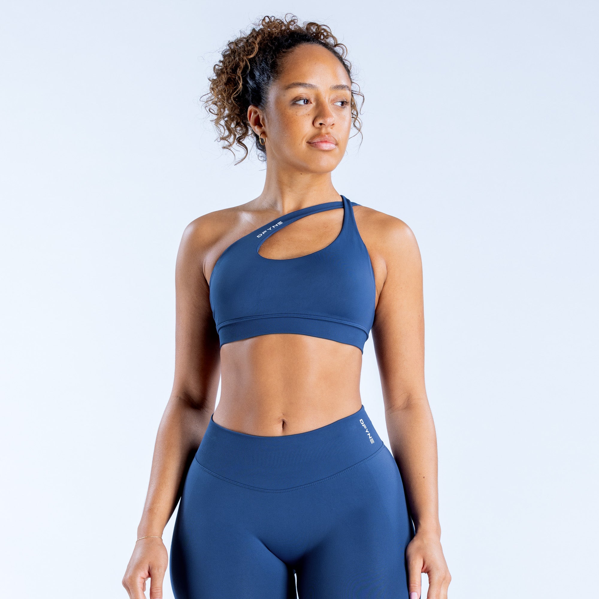 DFYNE Impact Asymmetric Spor Sütyeni Kadın Lacivert | ZMHJRW941