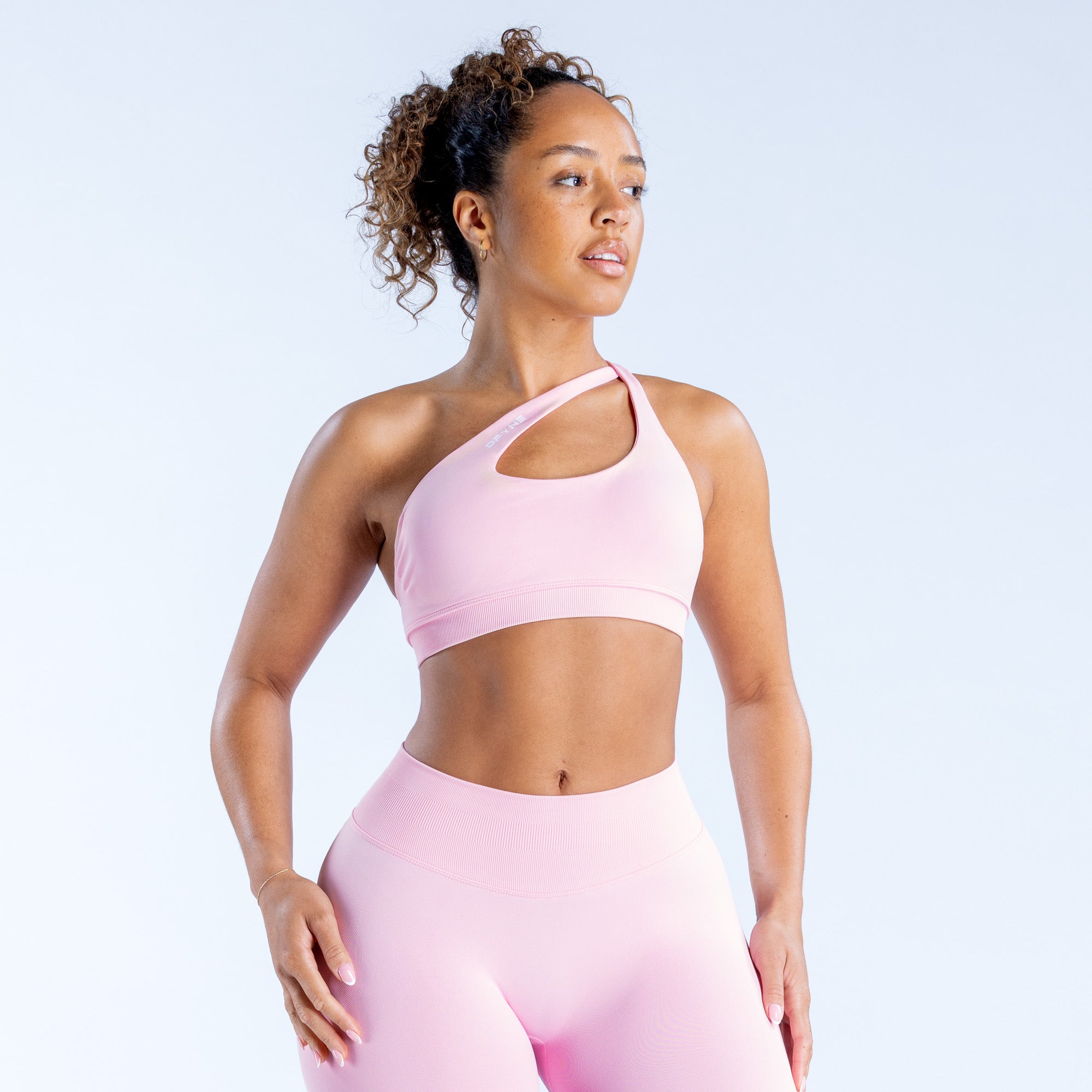 DFYNE Impact Asymmetric Spor Sütyeni Kadın Açık Pembe Pembe | ZKXDRV784