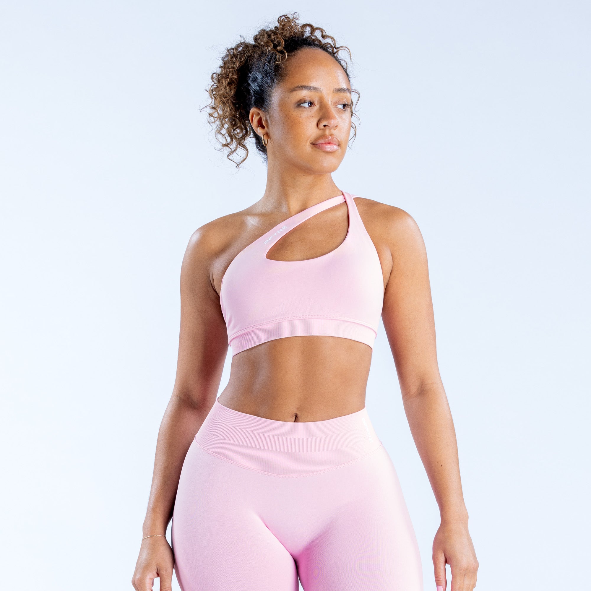DFYNE Impact Asymmetric Spor Sütyeni Kadın Açık Pembe Pembe | ZKXDRV784