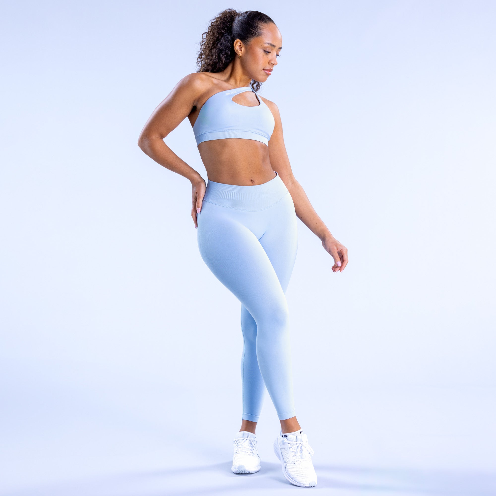 DFYNE Impact Asymmetric Spor Sütyeni Kadın Mavi | XICWZB273