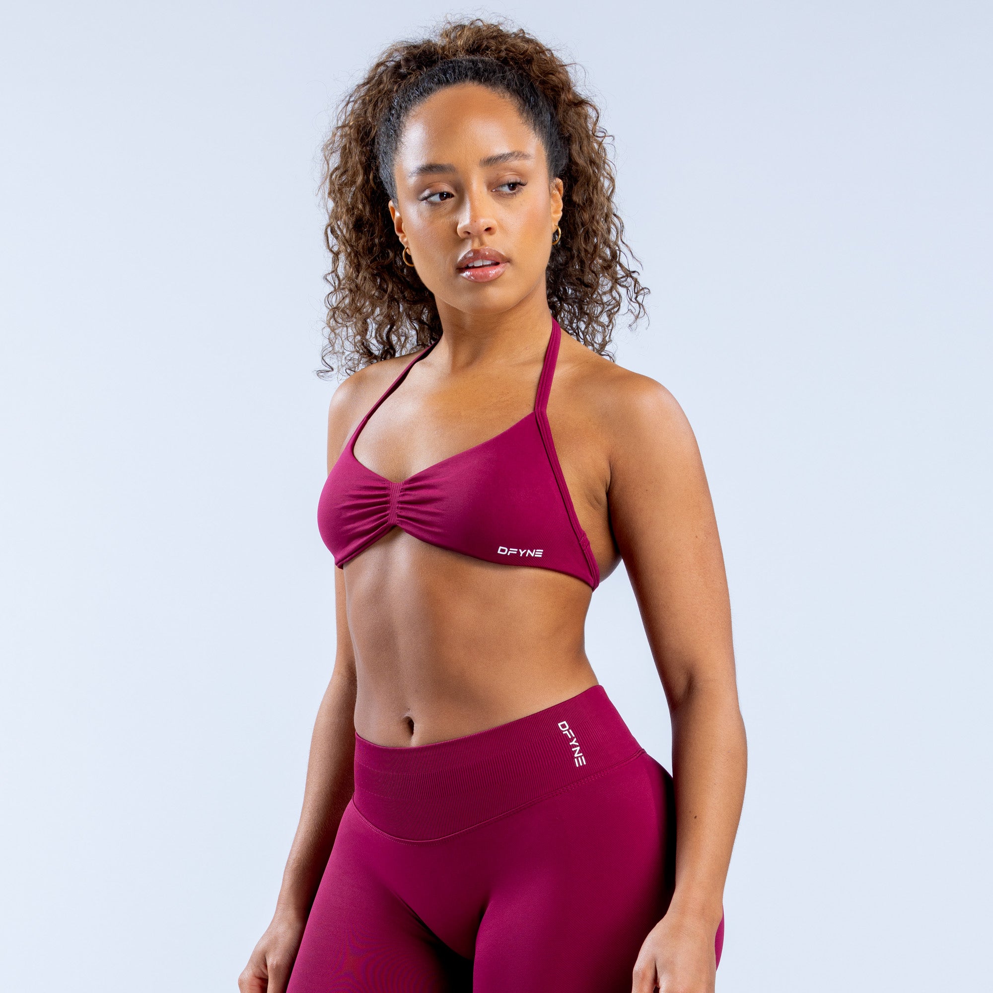 DFYNE Impact Strappy Spor Sütyeni Kadın Küpe Çiçeği | SVTDHX135