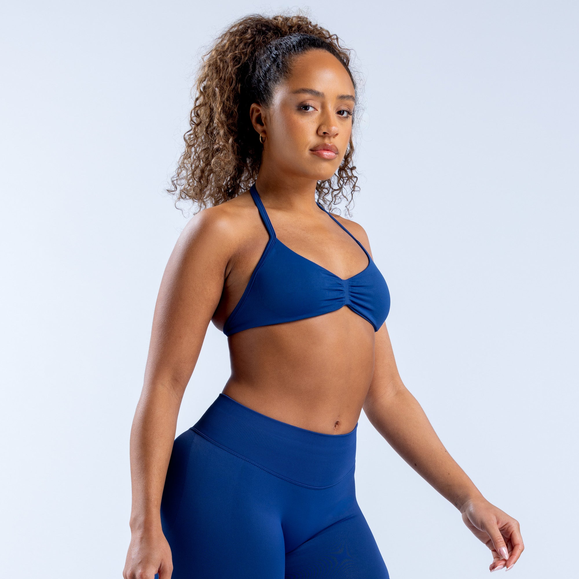 DFYNE Impact Strappy Spor Sütyeni Kadın Mavi | PVGDKN851