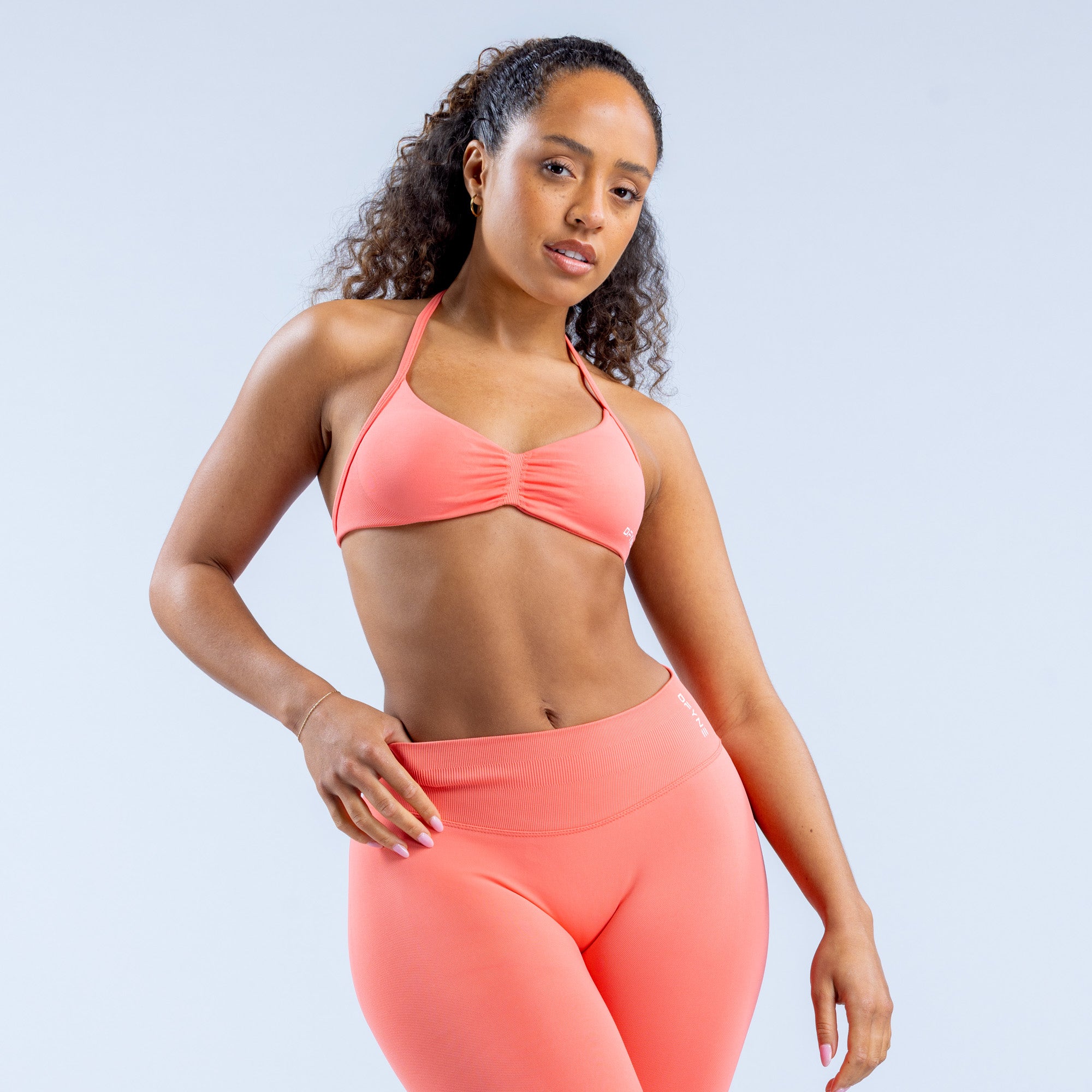 DFYNE Impact Strappy Spor Sütyeni Kadın Mercan | OFUENQ079