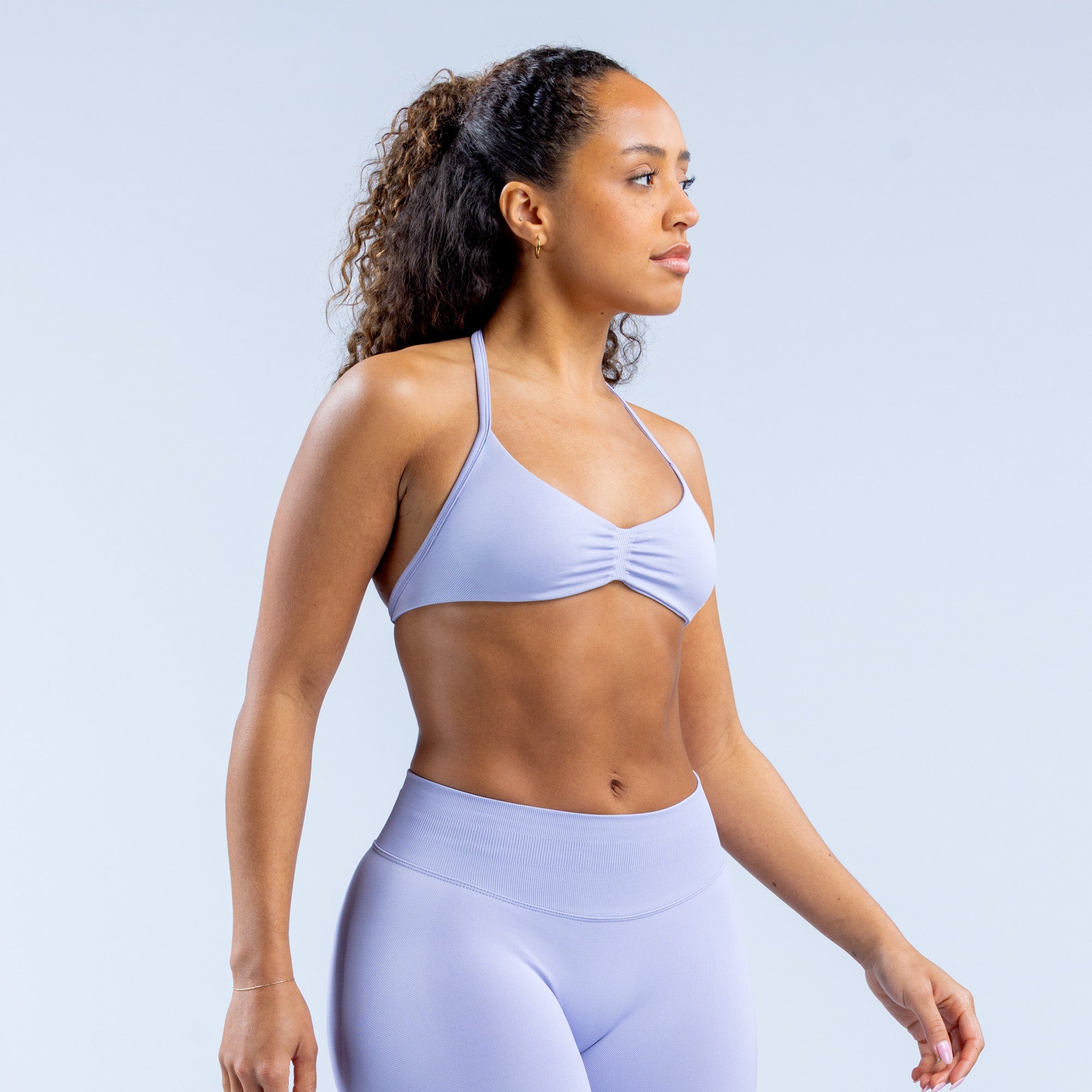 DFYNE Impact Strappy Spor Sütyeni Kadın Mor | JSAMIB780