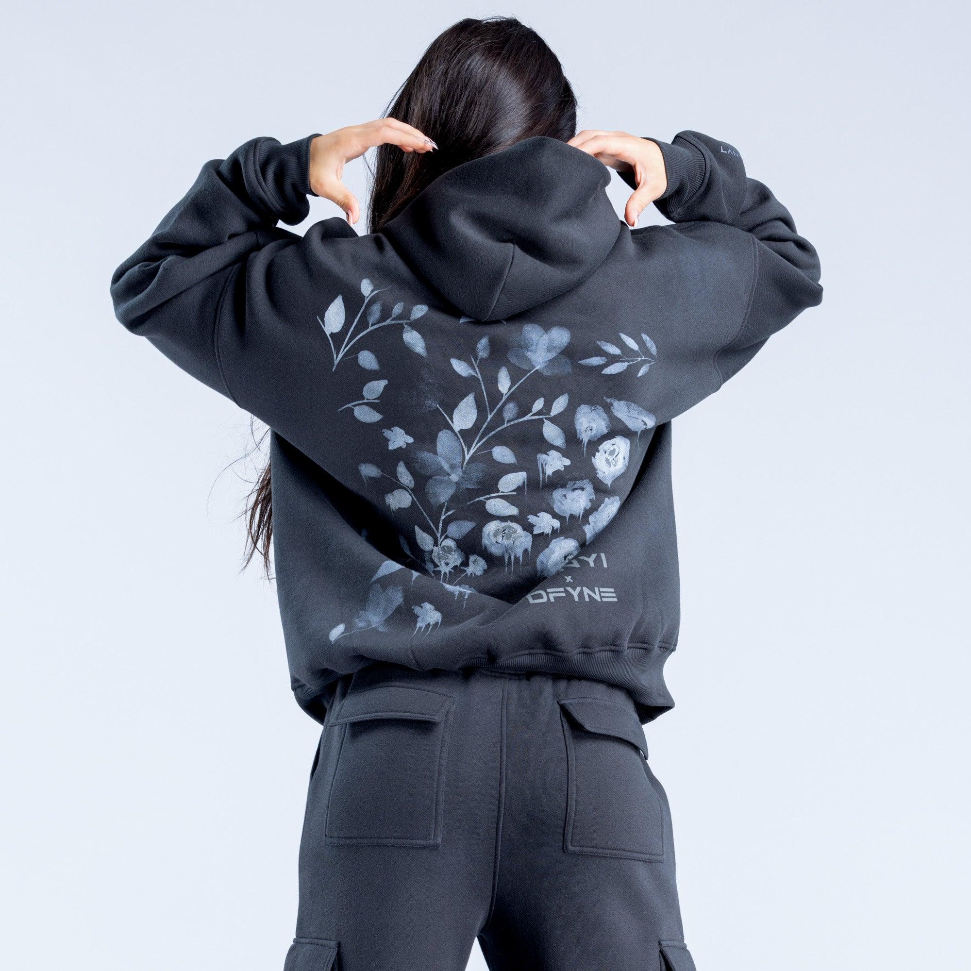 DFYNE Lanyi Edit Oversized Kapşonlu Kadın Siyah | SGVUJT846