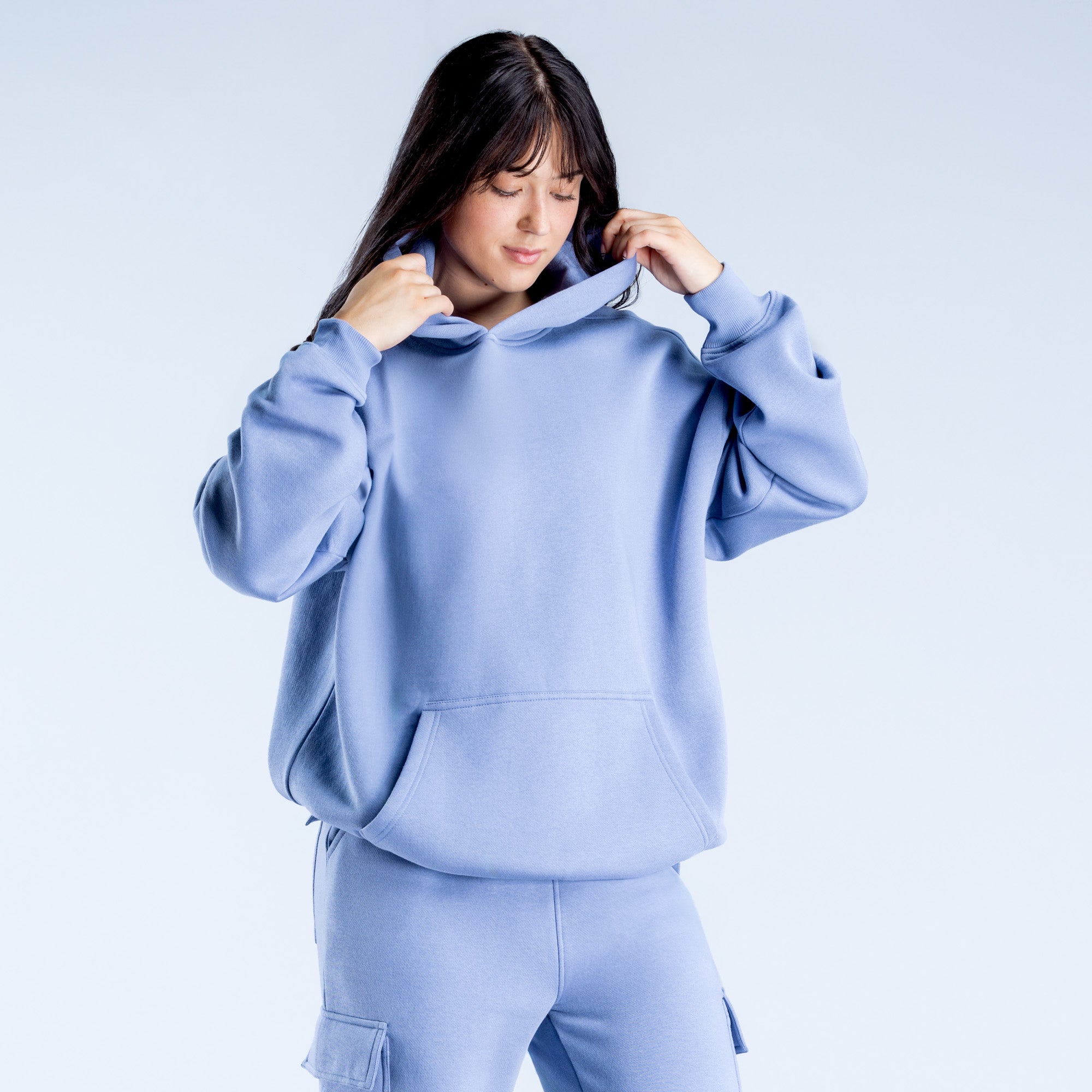 DFYNE Lanyi Edit Oversized Kapşonlu Kadın Mavi | VNILFH651