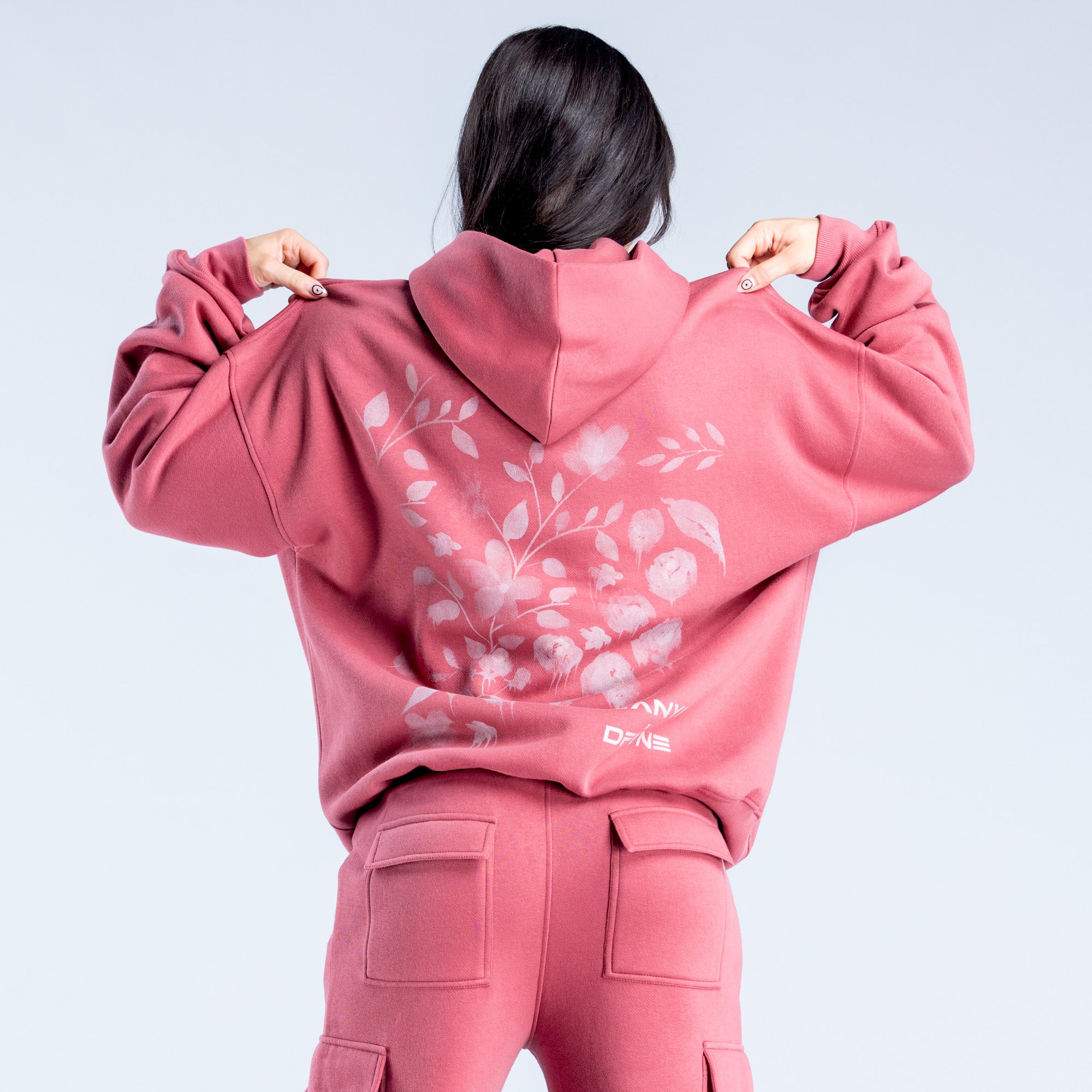 DFYNE Lanyi Edit Oversized Kapşonlu Kadın Koyu Pembe | SDRGTA730