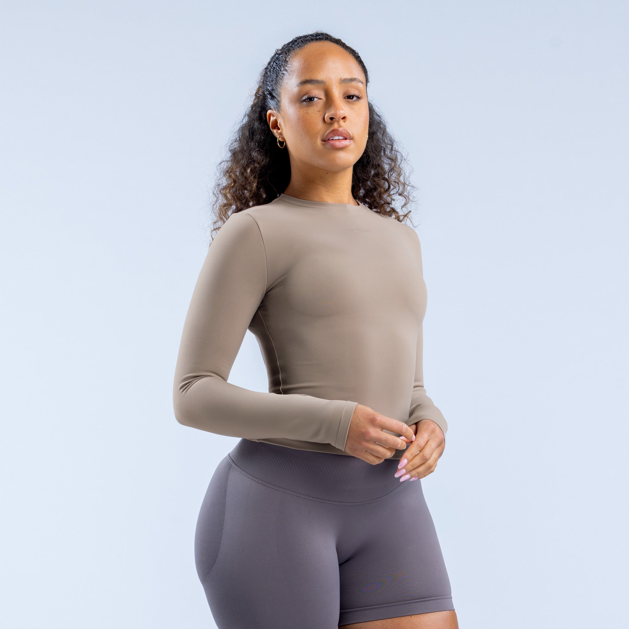 DFYNE Origin Fitted Long Sleeve Üst Kadın Haki | IMUVLA810