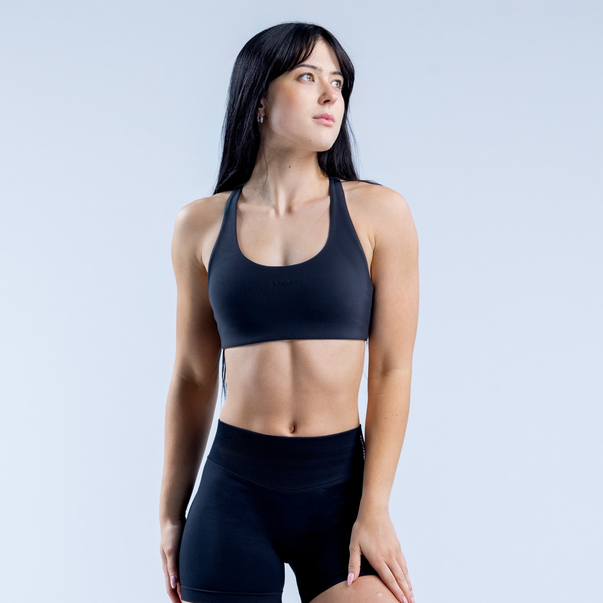 DFYNE Origin Racer Back Spor Sütyeni Kadın Siyah | OLVCIJ954