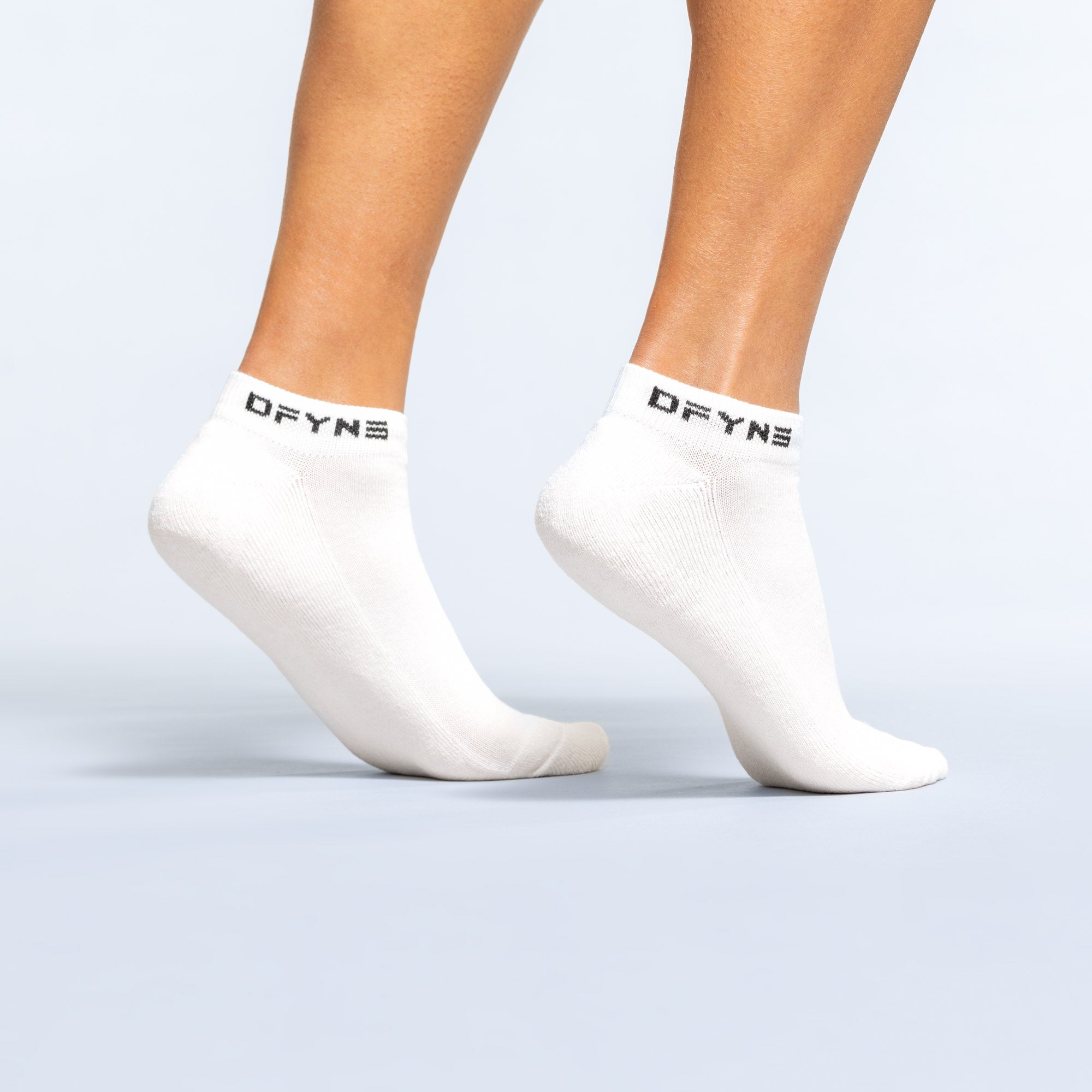 DFYNE Revive Ankle Çorap Kadın Beyaz Siyah | SZKGOP309